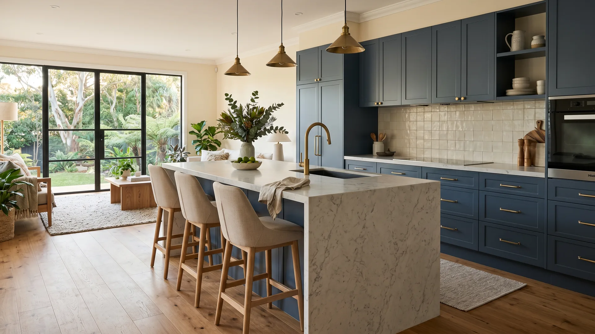 Premium North Shore kitchen renovation with stone island